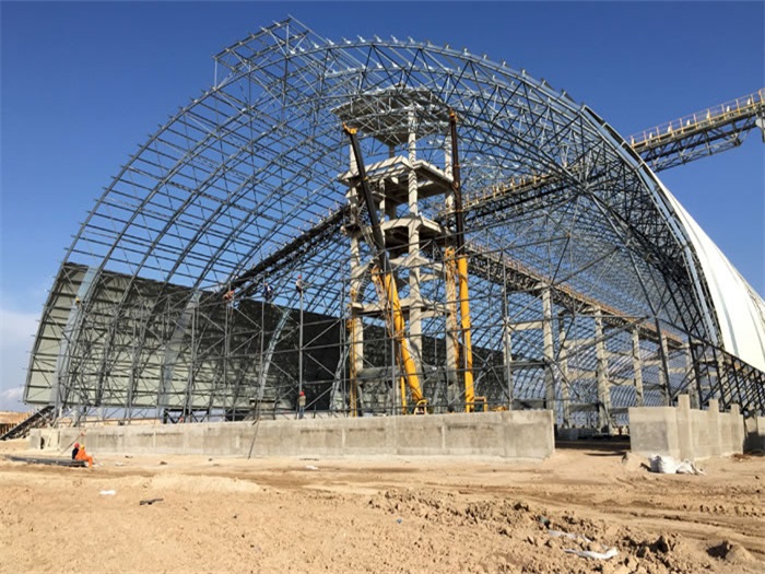 三河煤机油桶翘工程网架